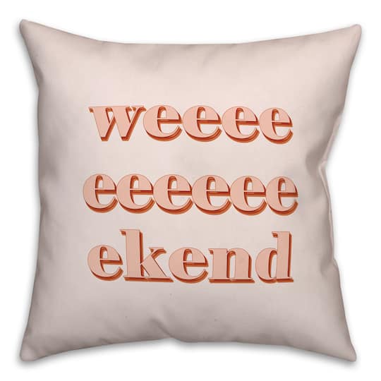 Retro Weekend Throw Pillow